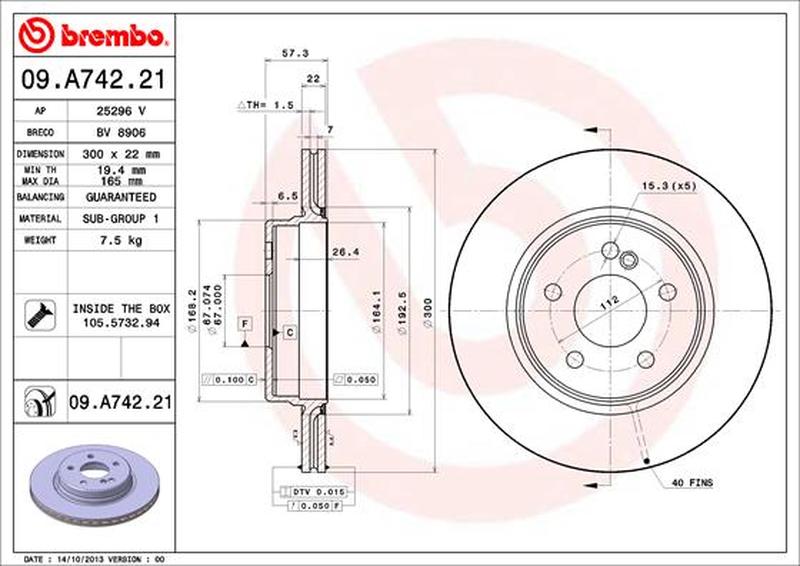 BREMBO 09-A742-21