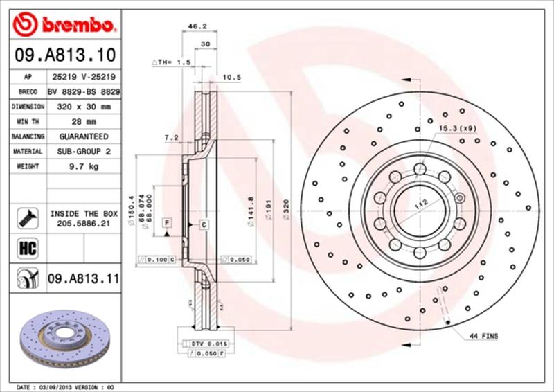 BREMBO 09-A813-11