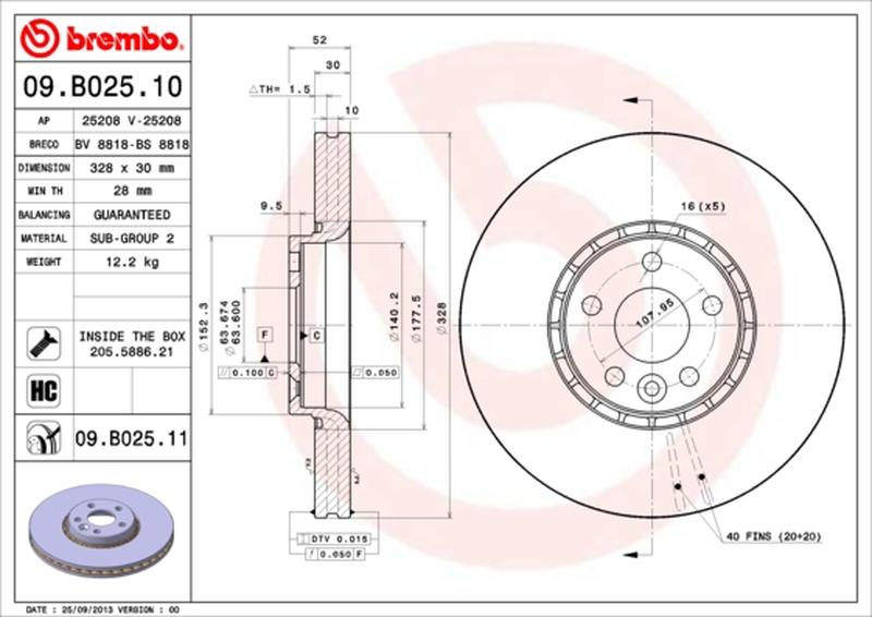 BREMBO 09-B025-11