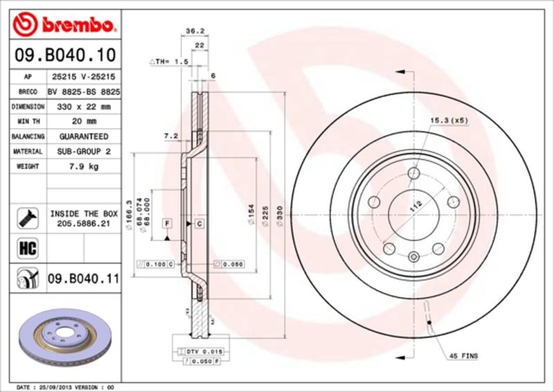 BREMBO 09-B040-11