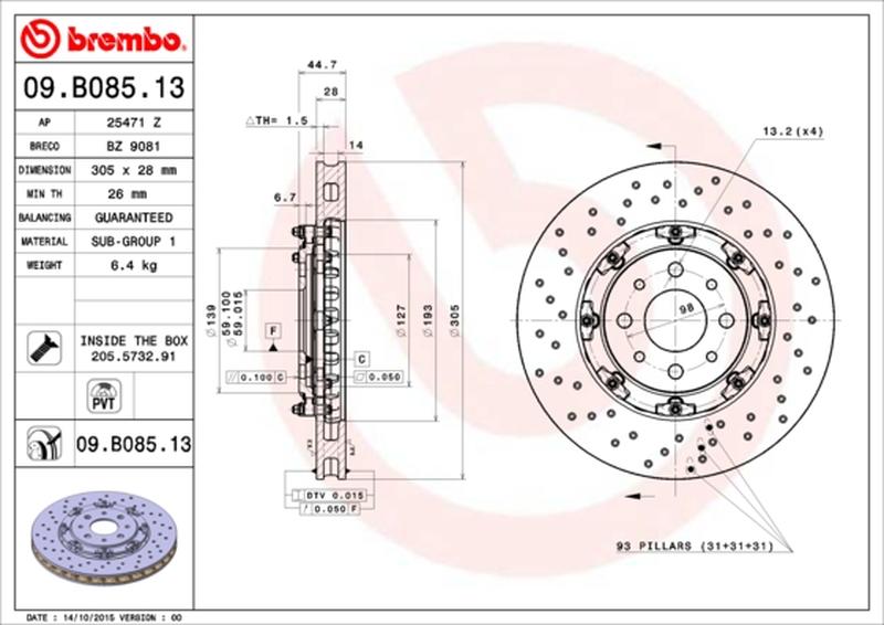 BREMBO 09-B085-13
