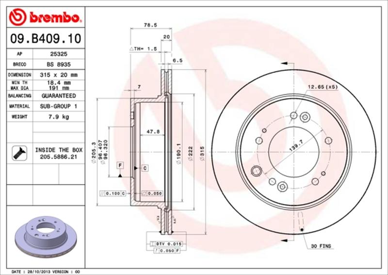 BREMBO 09-B409-10