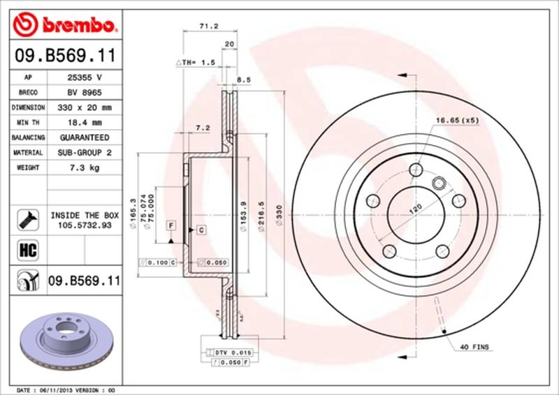 BREMBO 09-B569-11