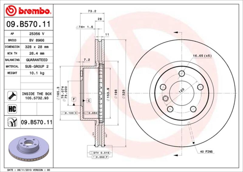 BREMBO 09-B570-11