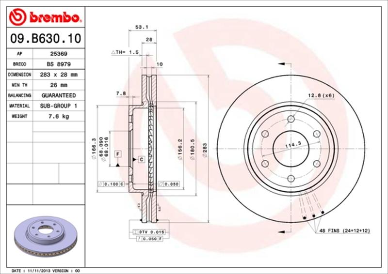 BREMBO 09-B630-10