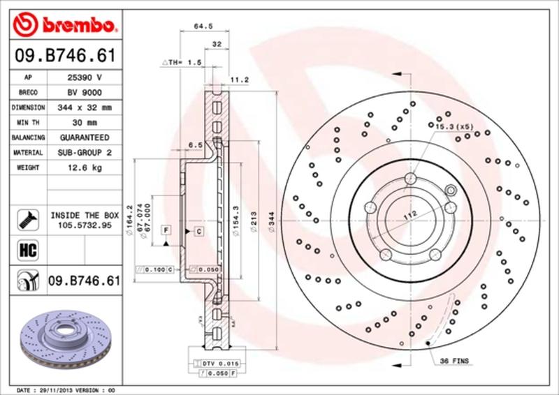 BREMBO 09-B746-61