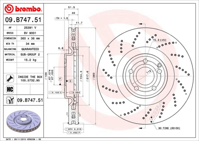 BREMBO 09-B747-51