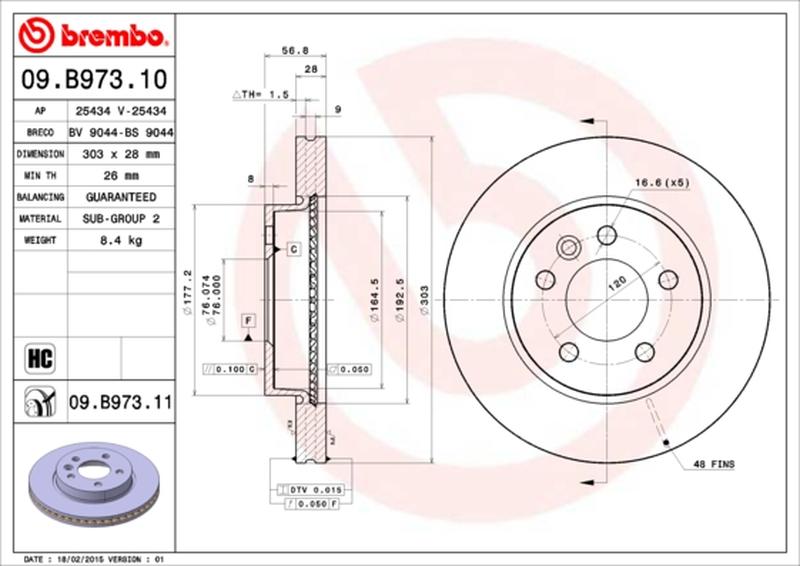 BREMBO 09-B973-11