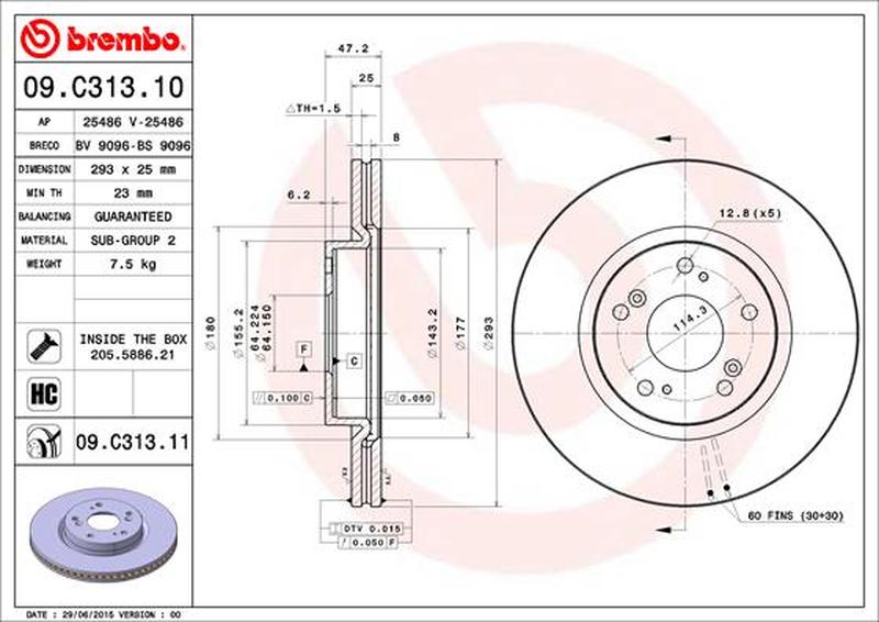 BREMBO 09-C313-11