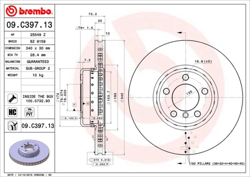 BREMBO 09-C397-13