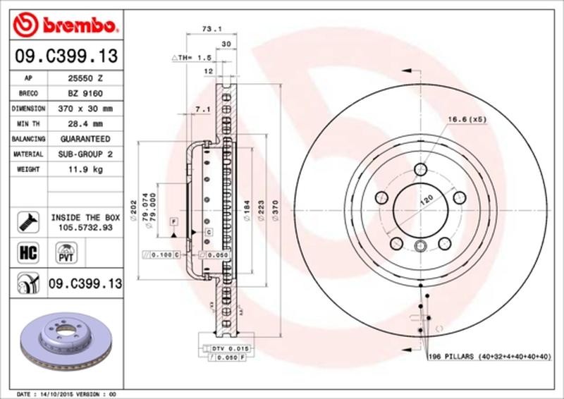 BREMBO 09-C399-13