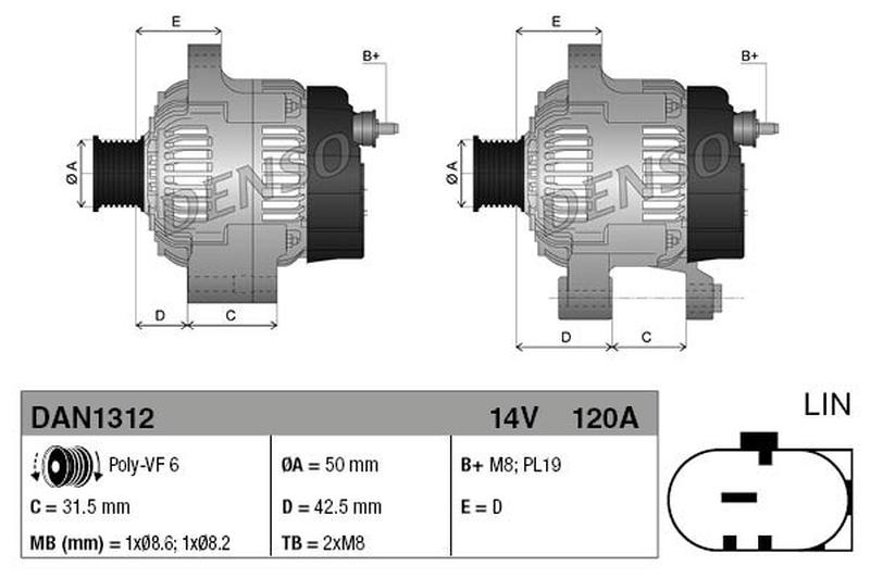 DENSO DAN1312-2